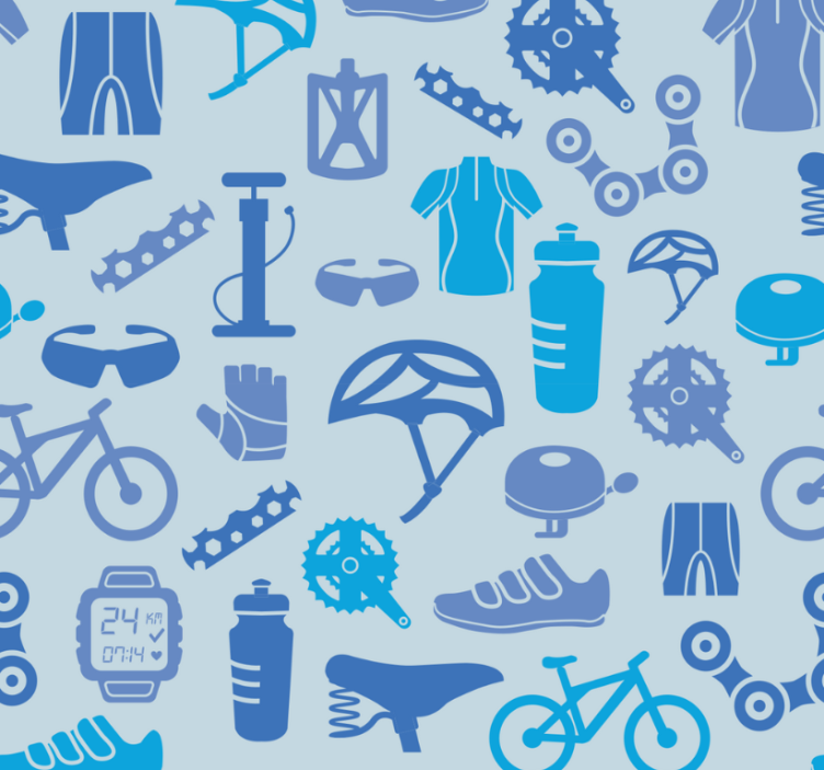 Store enrouleur moderne éléments de cyclisme - TenStickers