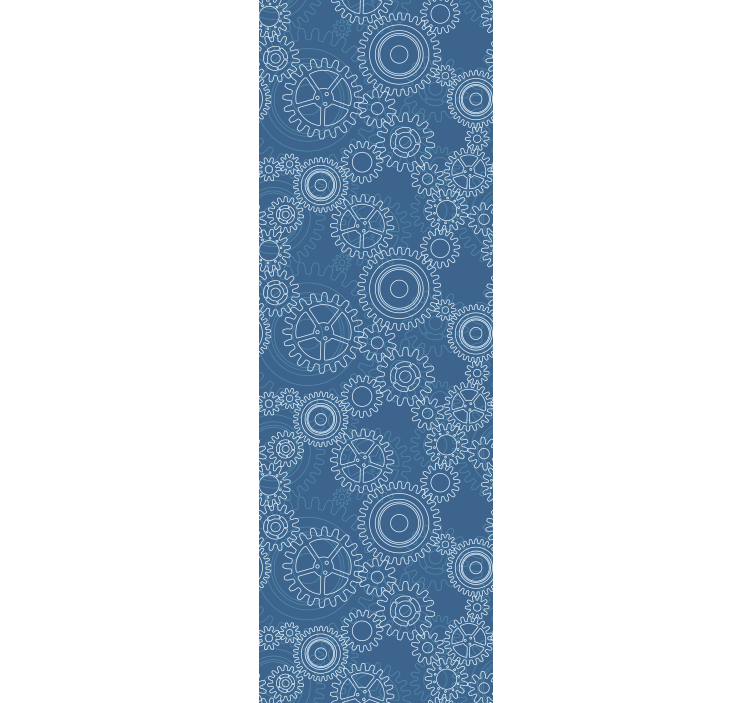 Store enrouleur moderne motif chaînes mécaniques 3d - TenStickers