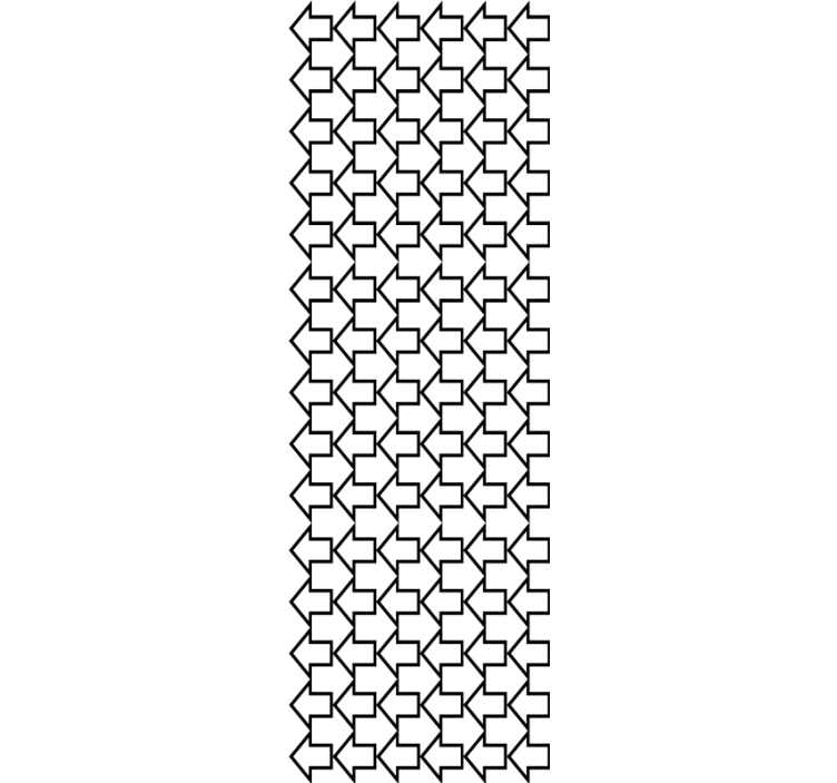 Store enrouleur moderne flèches géométriques noires - TenStickers