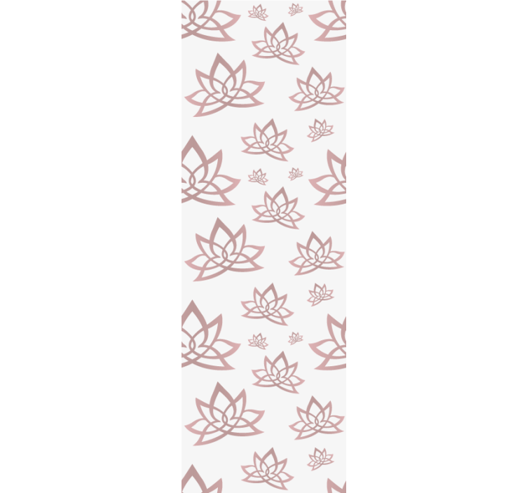 Store enrouleur moderne motif de fleur de lotus minimaliste - TenStickers