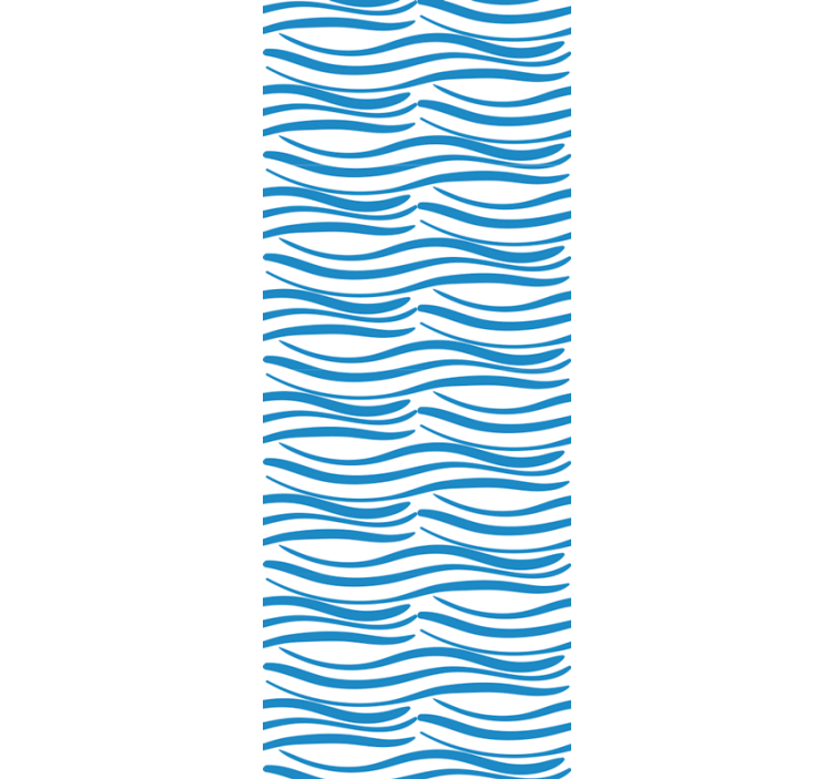 Store enrouleur moderne motif petites vagues - TenStickers