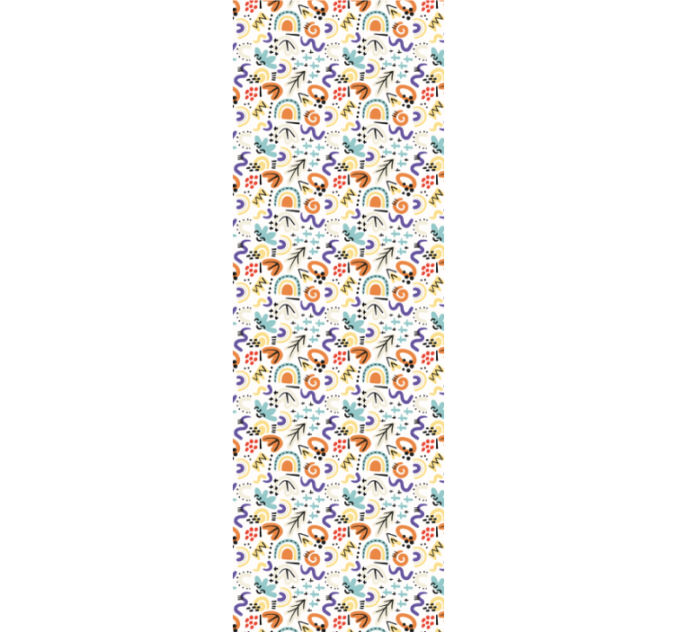 Store enrouleur moderne motif abstrait organique plat - TenStickers