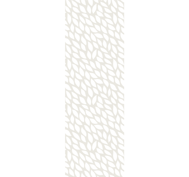 Store enrouleur moderne feuilles blanches sur gris - TenStickers