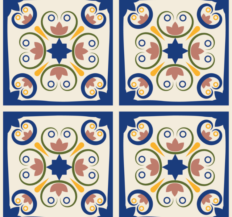 Store enrouleur moderne fleurs roses portugaises - TenStickers