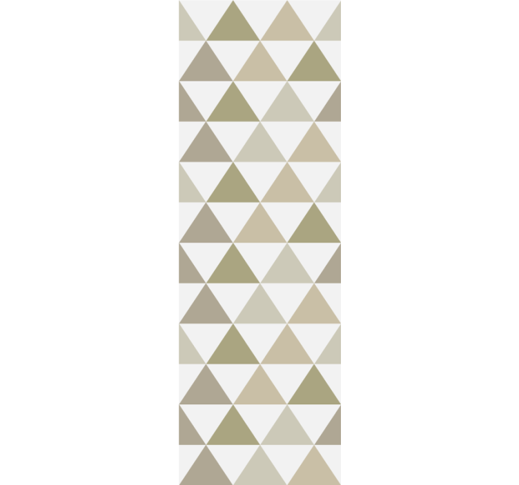 Store enrouleur moderne triangles aux nuances de beige - TenStickers