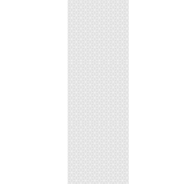 Store enrouleur moderne losanges et hexagones gris - TenStickers