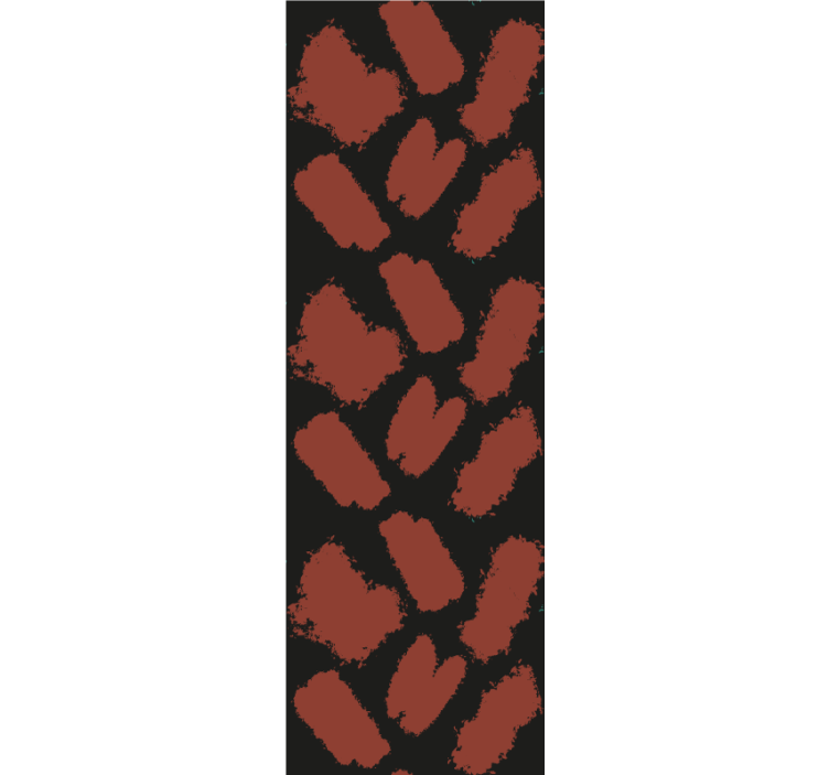 Store enrouleur moderne éclaboussures rouge et noir - TenStickers