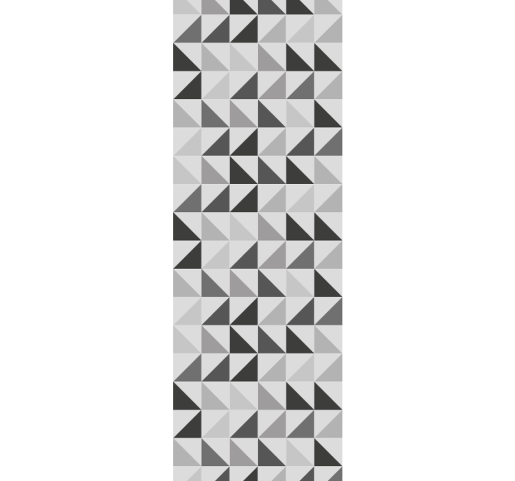 Store enrouleur gris triangles géométriques - TenStickers