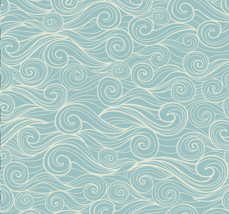 Store enrouleur salle de bain océan avec vagues - TenStickers