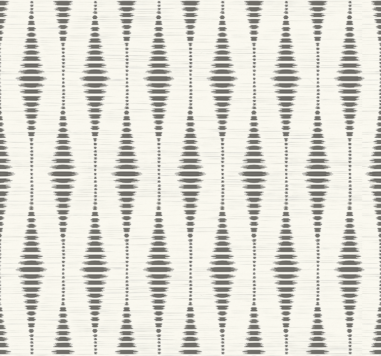 Store enrouleur gris ikat gris et beige - TenStickers