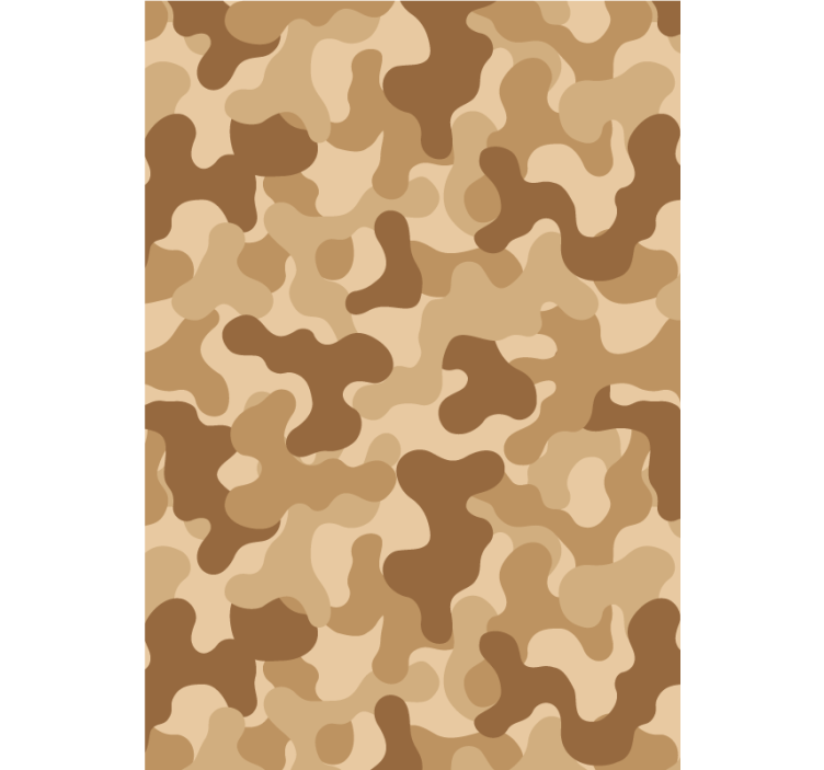 Store enrouleur beige motif camouflage abstrait - TenStickers