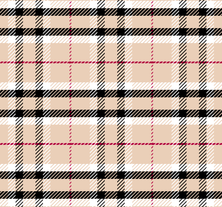 Store enrouleur rose tartan "burberry" - TenStickers