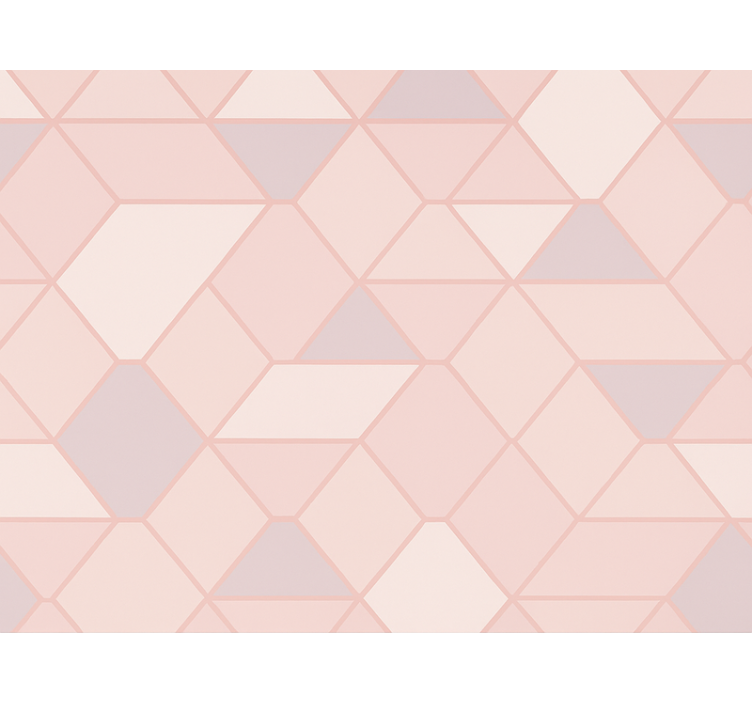 Store enrouleur rose figures abstraites modernes pink - TenStickers