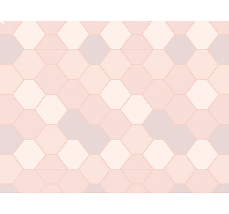 Store enrouleur rose figures abstraites modernes - TenStickers