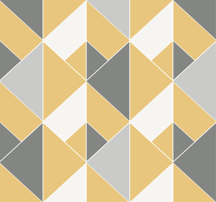 Store enrouleur jaune motif jaune et gris - TenStickers