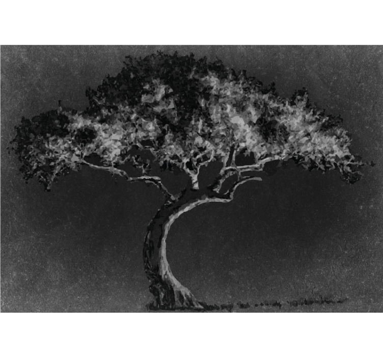 Store enrouleur cuisine arbre saule couleurs scandinaves - TenStickers