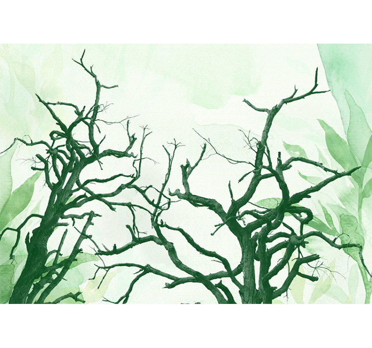 Store enrouleur cuisine couronnes d'arbres en forêt - TenStickers