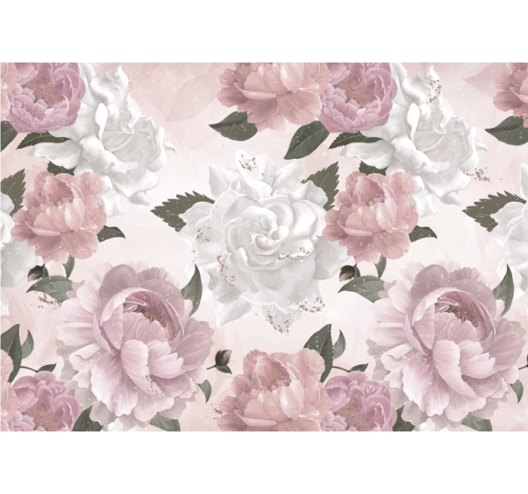 Store enrouleur cuisine pivoines style provençal - TenStickers