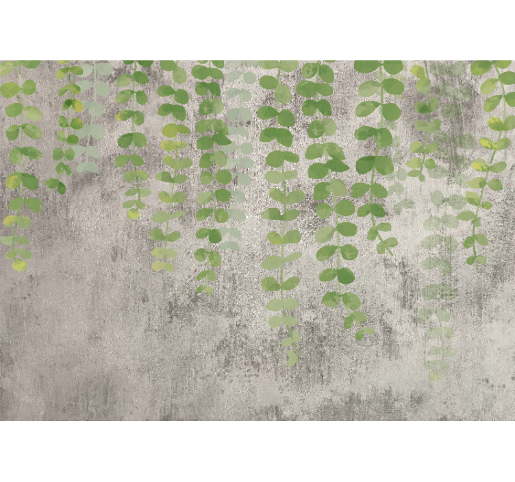 Store enrouleur cuisine plantes suspendues béton - TenStickers