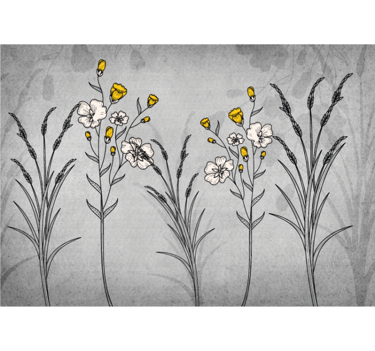 Store enrouleur cuisine plantes grises style scandinave - TenStickers