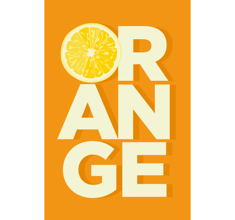 Store enrouleur cuisine texte orange tranché - TenStickers