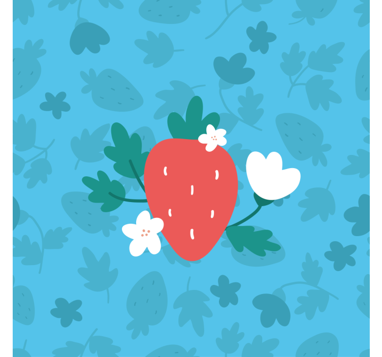 Store enrouleur cuisine motif fruits et fleurs colorés - TenStickers