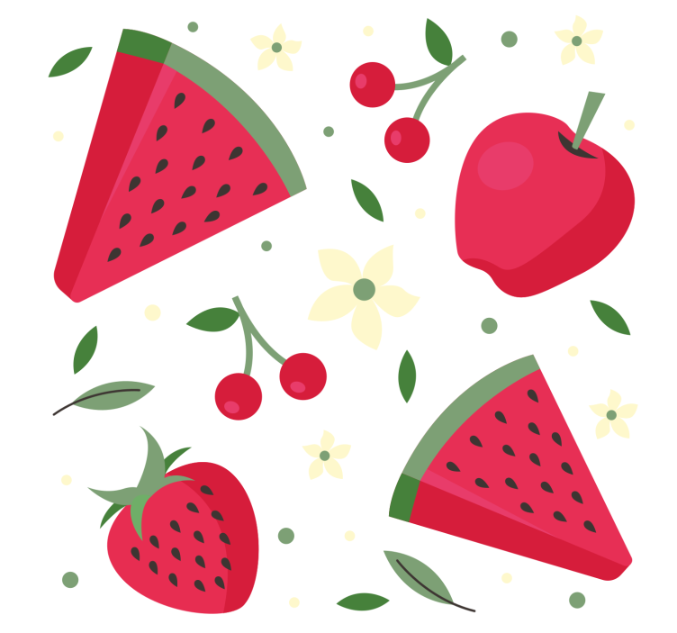 Store enrouleur cuisine motif de fruits variés - TenStickers