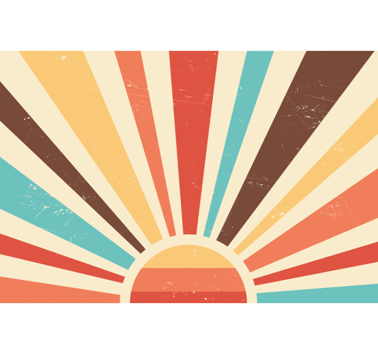 Store enrouleur salon couleur vintage abstraite - TenStickers