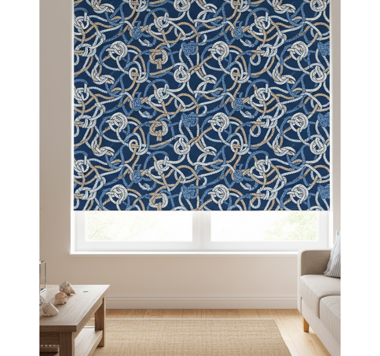 Store enrouleur salon nœuds marins décoratifs - TenStickers