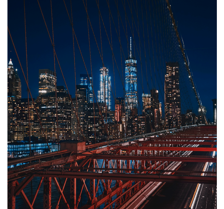 Store enrouleur salon paysage de new york - TenStickers