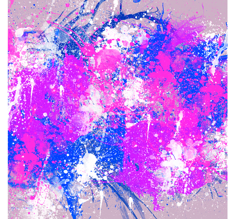 Store enrouleur salon éclaboussures d'art abstrait - TenStickers