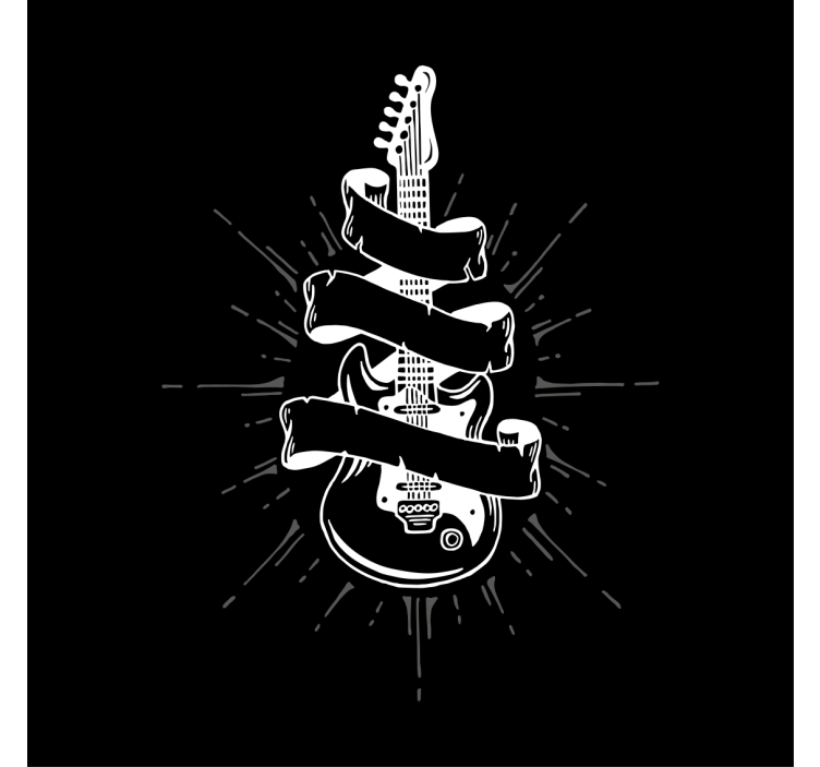 Store enrouleur salon guitare décoratif - TenStickers