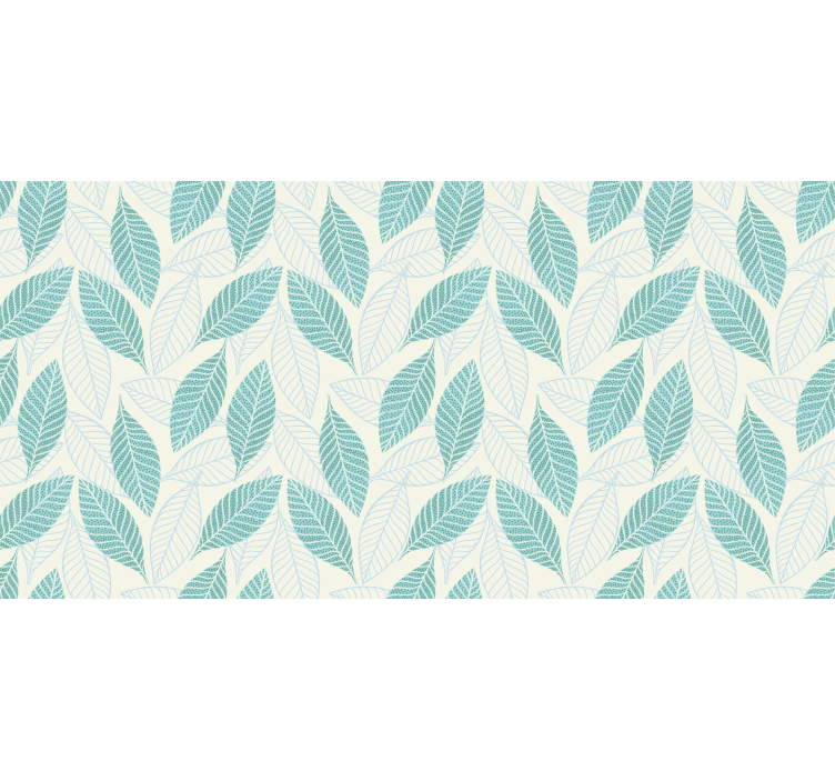Store enrouleur salon motif artistique feuilles abstraites - TenStickers