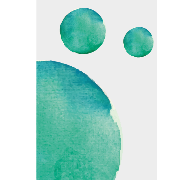Store enrouleur salon aquarelle abstraite aquamarine - TenStickers