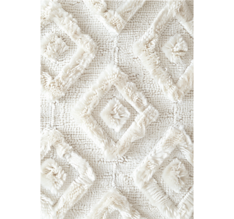 Store enrouleur blanc motif losanges - TenStickers