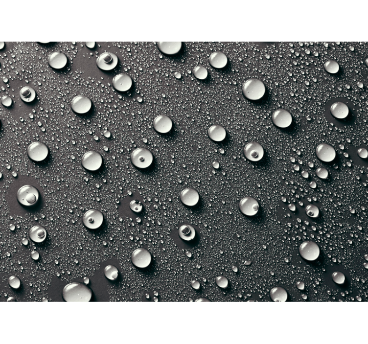 Store enrouleur noir fond de salle de bain gris bulles - TenStickers
