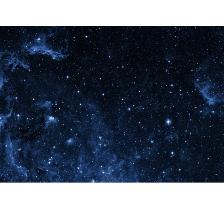 Store enrouleur noir fresque galaxie chambre constellations - TenStickers