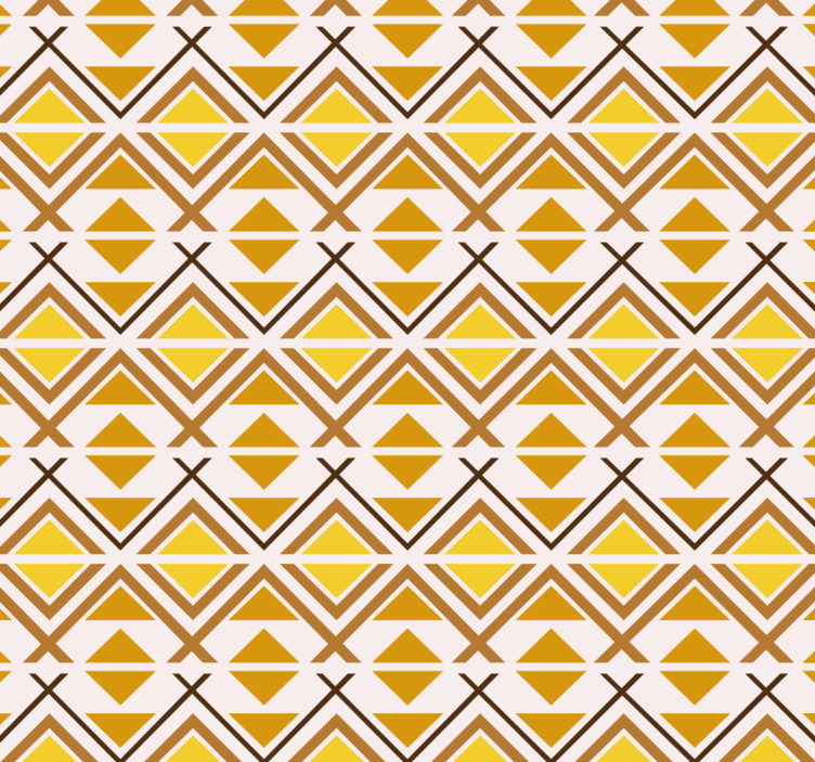 Store enrouleur jaune design graphique géométrique - TenStickers