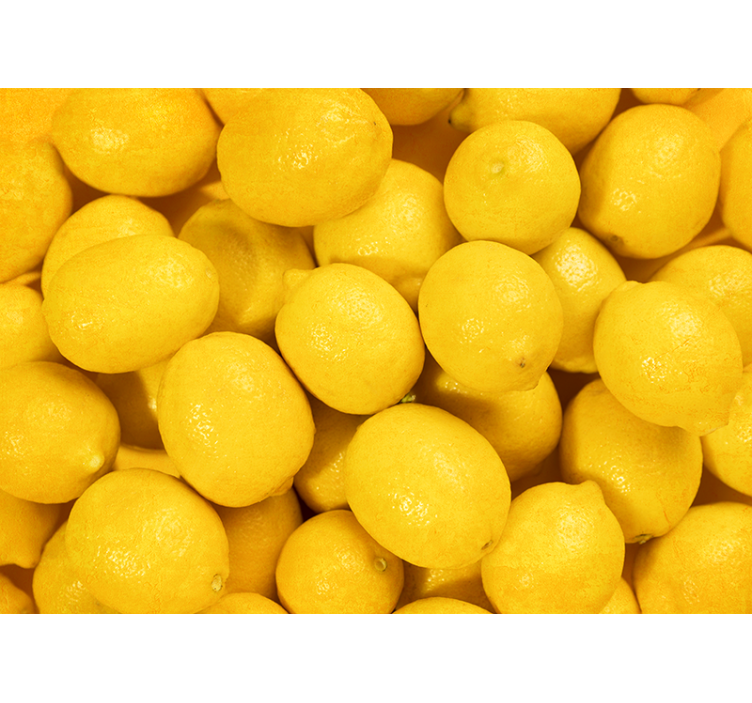 Store enrouleur jaune citrons - TenStickers
