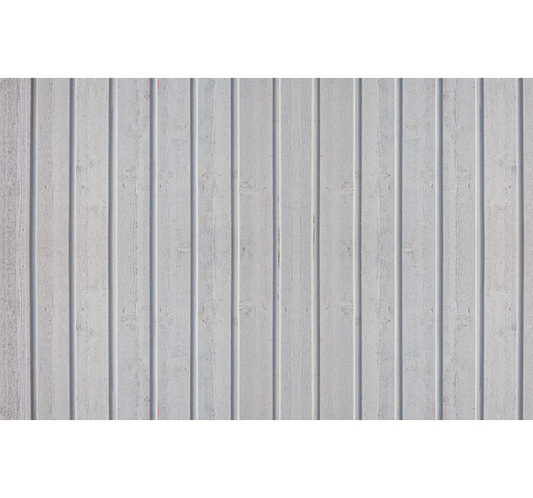 Store enrouleur gris lattes de bois blanches - TenStickers