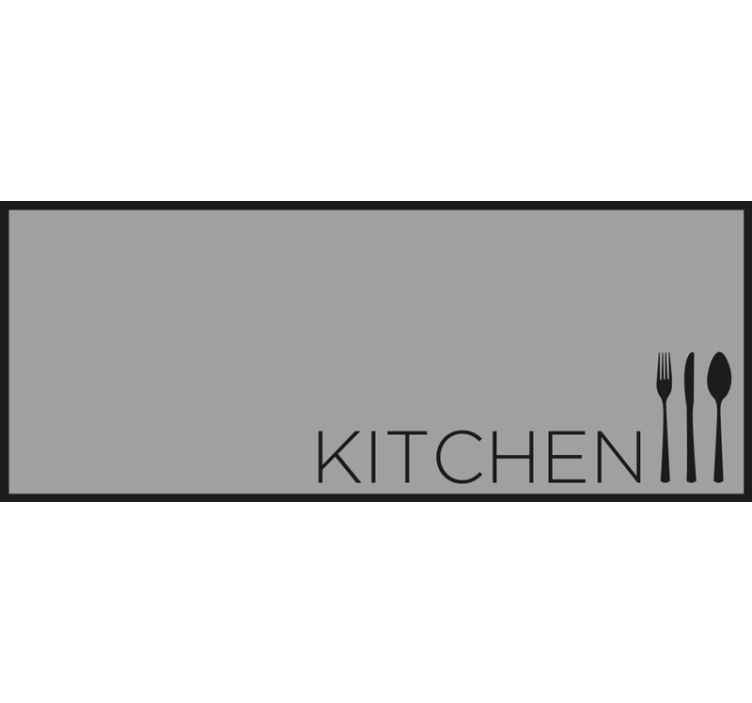 Store enrouleur gris texte de cuisine gris - TenStickers