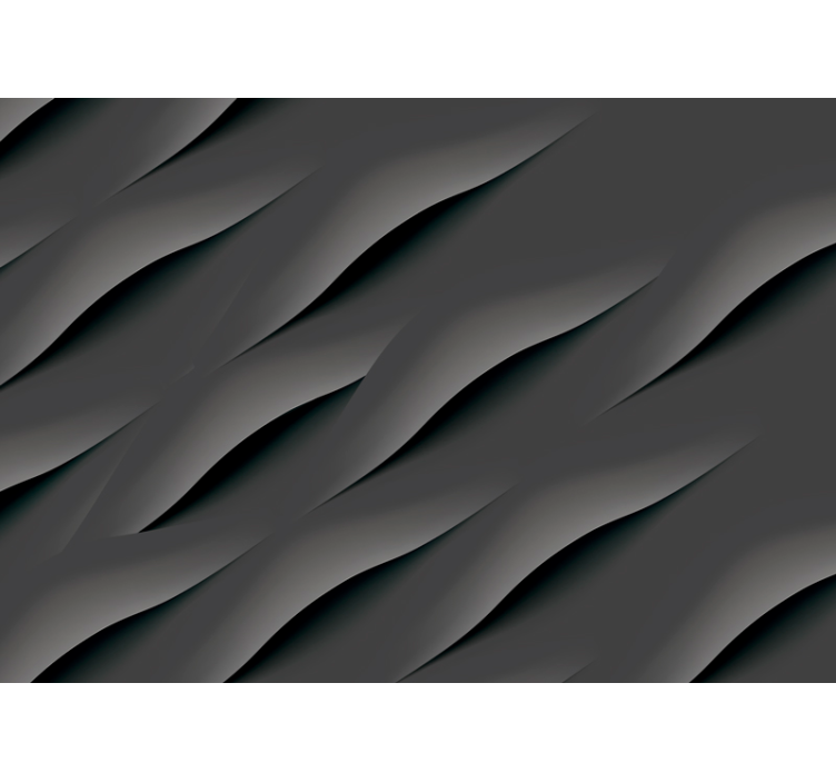 Store enrouleur gris motifs vagues grises abstraites - TenStickers
