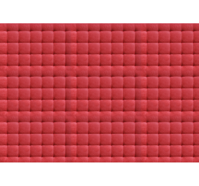 Store enrouleur rouge rembourrage cuir rouge - TenStickers