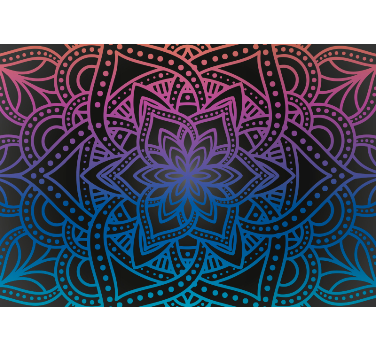 Store enrouleur salon mandala complexité - TenStickers