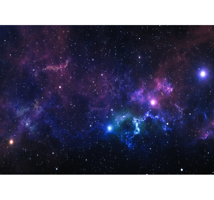 Store enrouleur salon univers avec mille étoiles - TenStickers