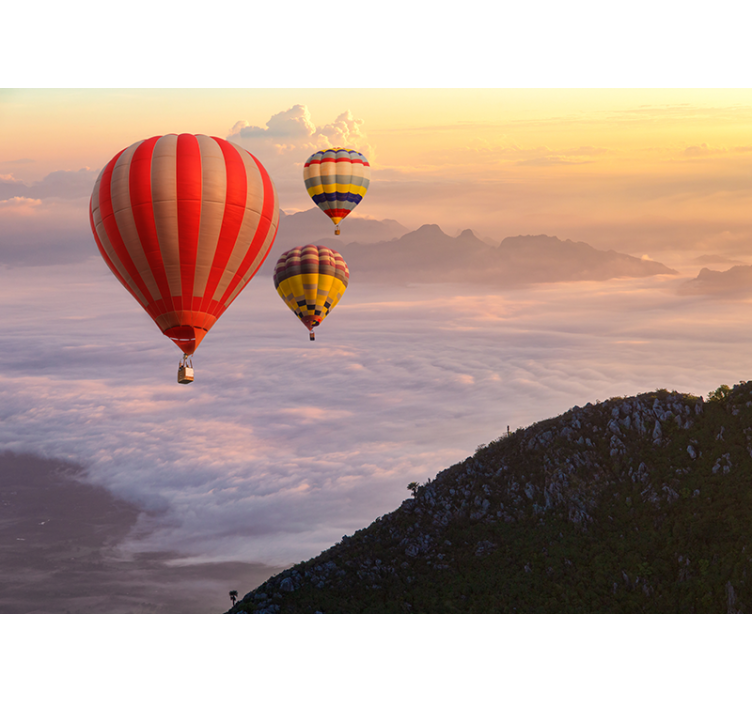 Store enrouleur salon ballons de baudruche dans le ciel - TenStickers