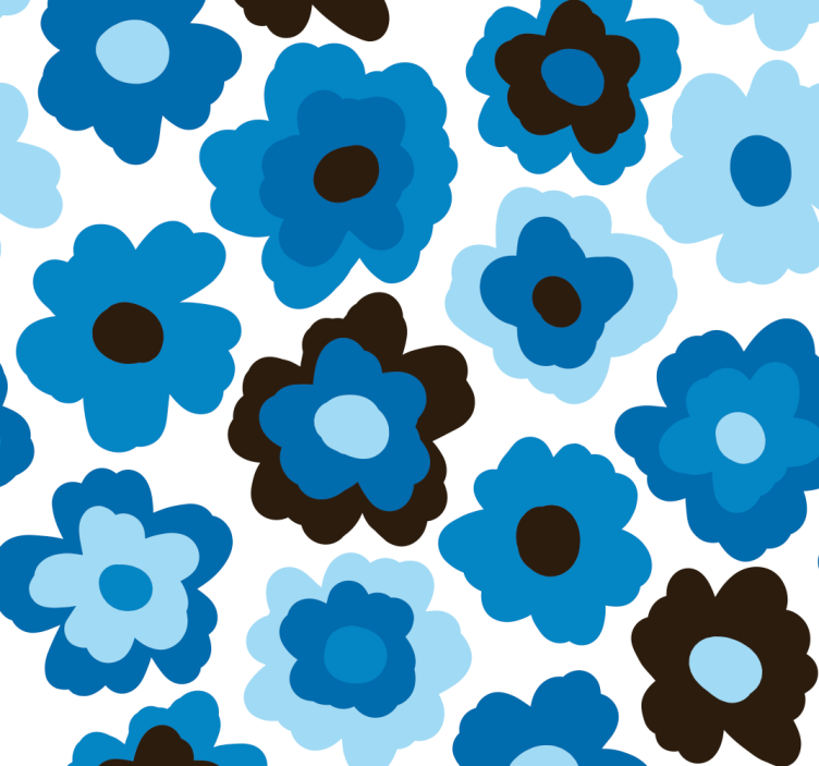 Store enrouleur bleu coquelicot bleu - TenStickers