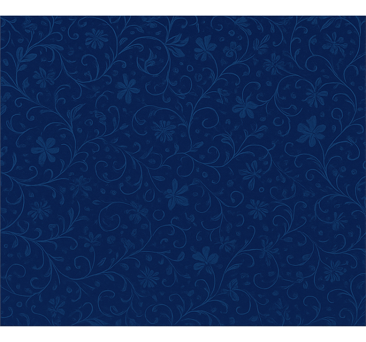Store enrouleur bleu motif floral bleu marine - TenStickers