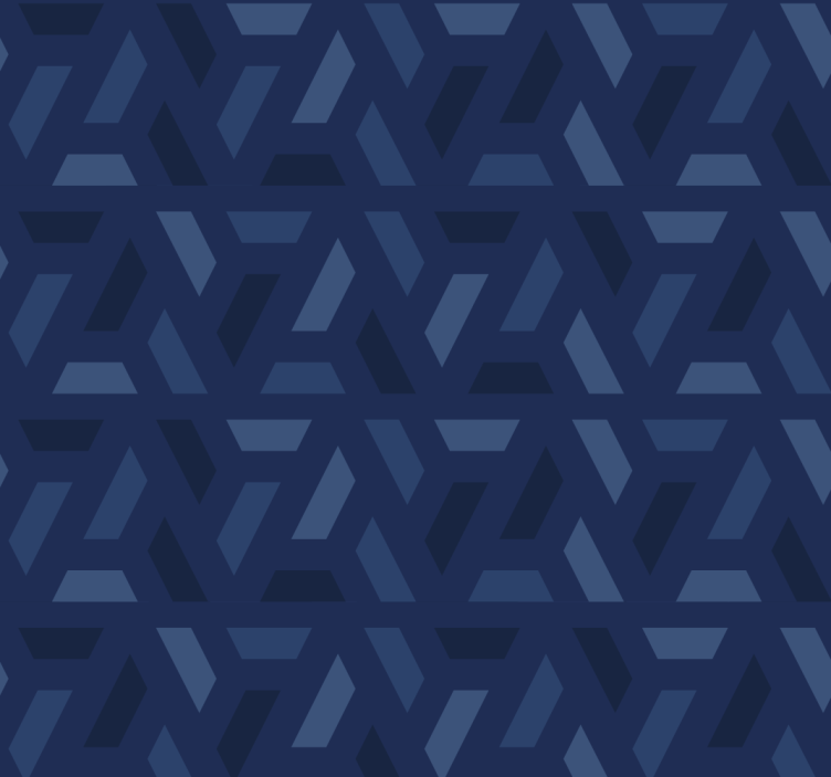 Store enrouleur bleu motif triangles - TenStickers