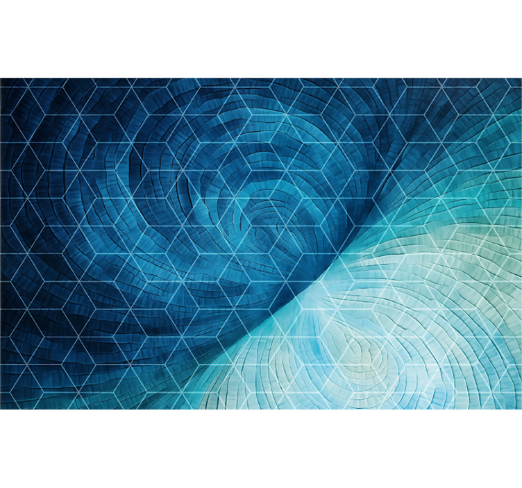 Store enrouleur bleu fond abstrait bleu - TenStickers